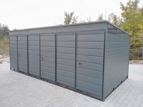 Wiata śmietnikowa 5x3 wykonana w konstrukcji z profil zamkniętego - Image 3